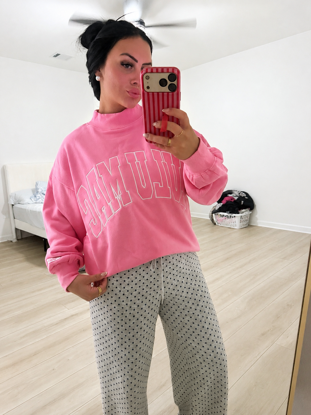 BUBBLEGUM PINK LULU MAC MOCKNECK