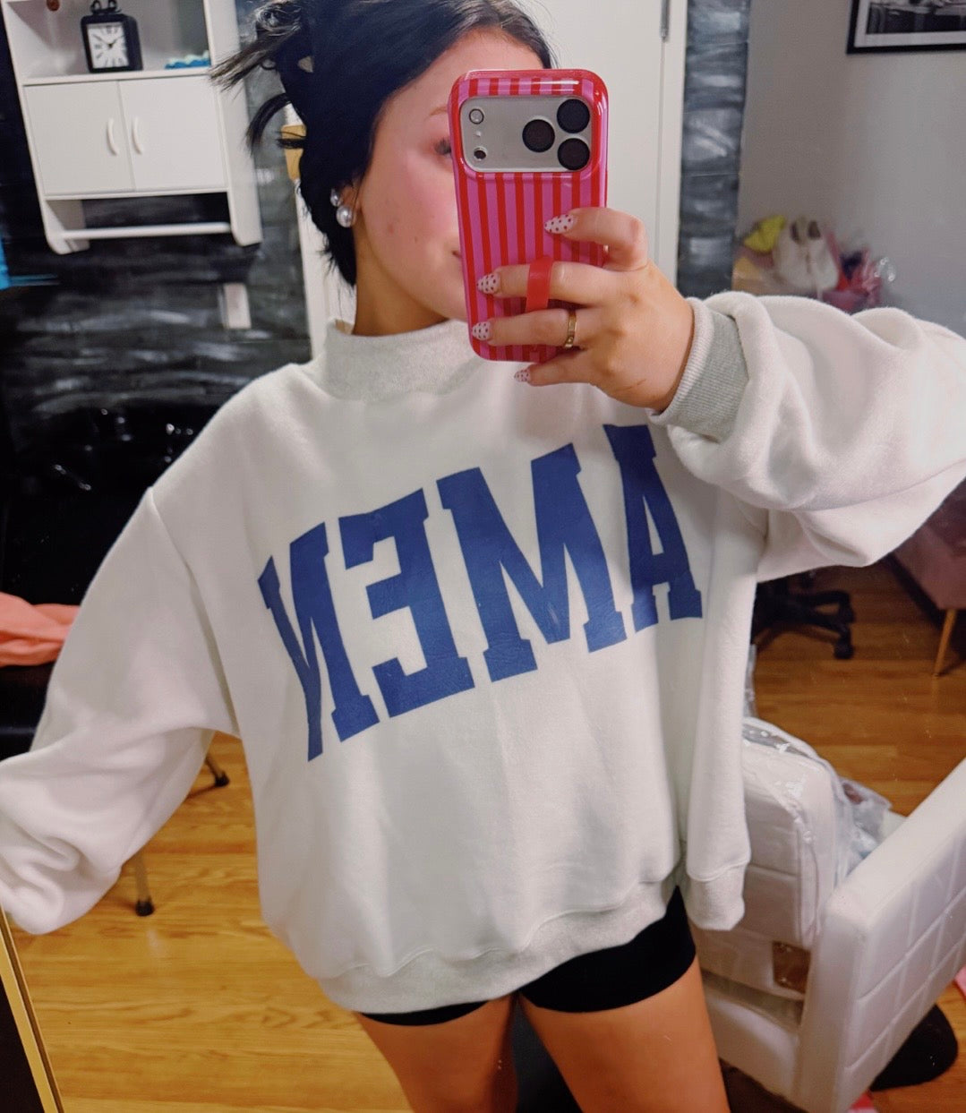 REVERSIBLE WWJD MOCKNECK