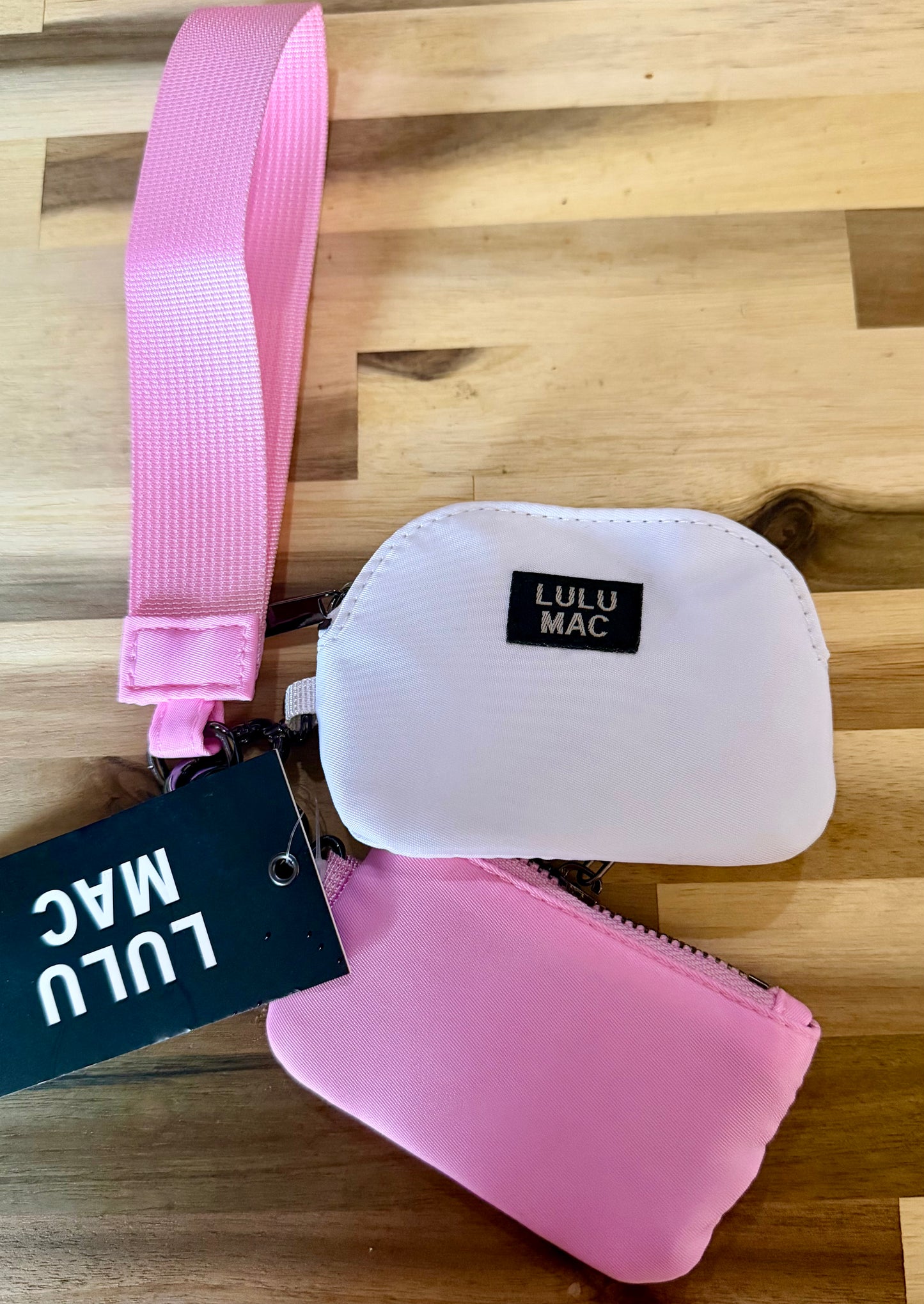 PINK & WHITE LULU MAC WRISLET