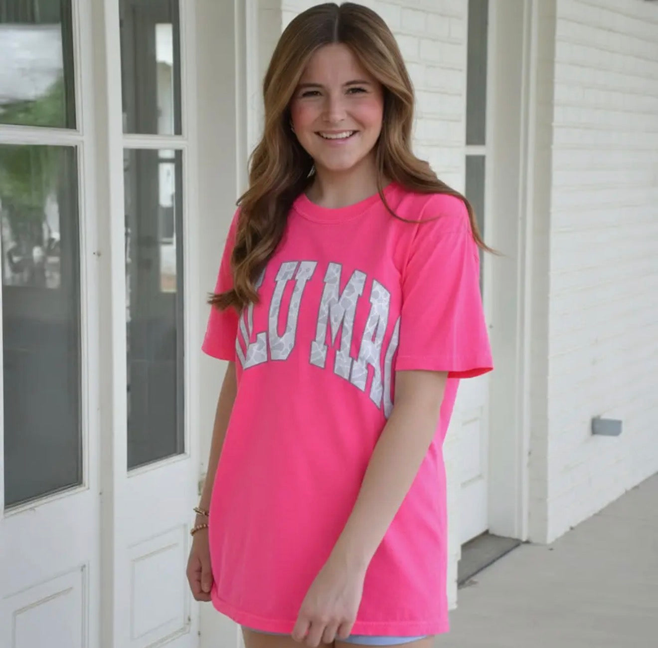 PINK CAMO LULU MAC TEE