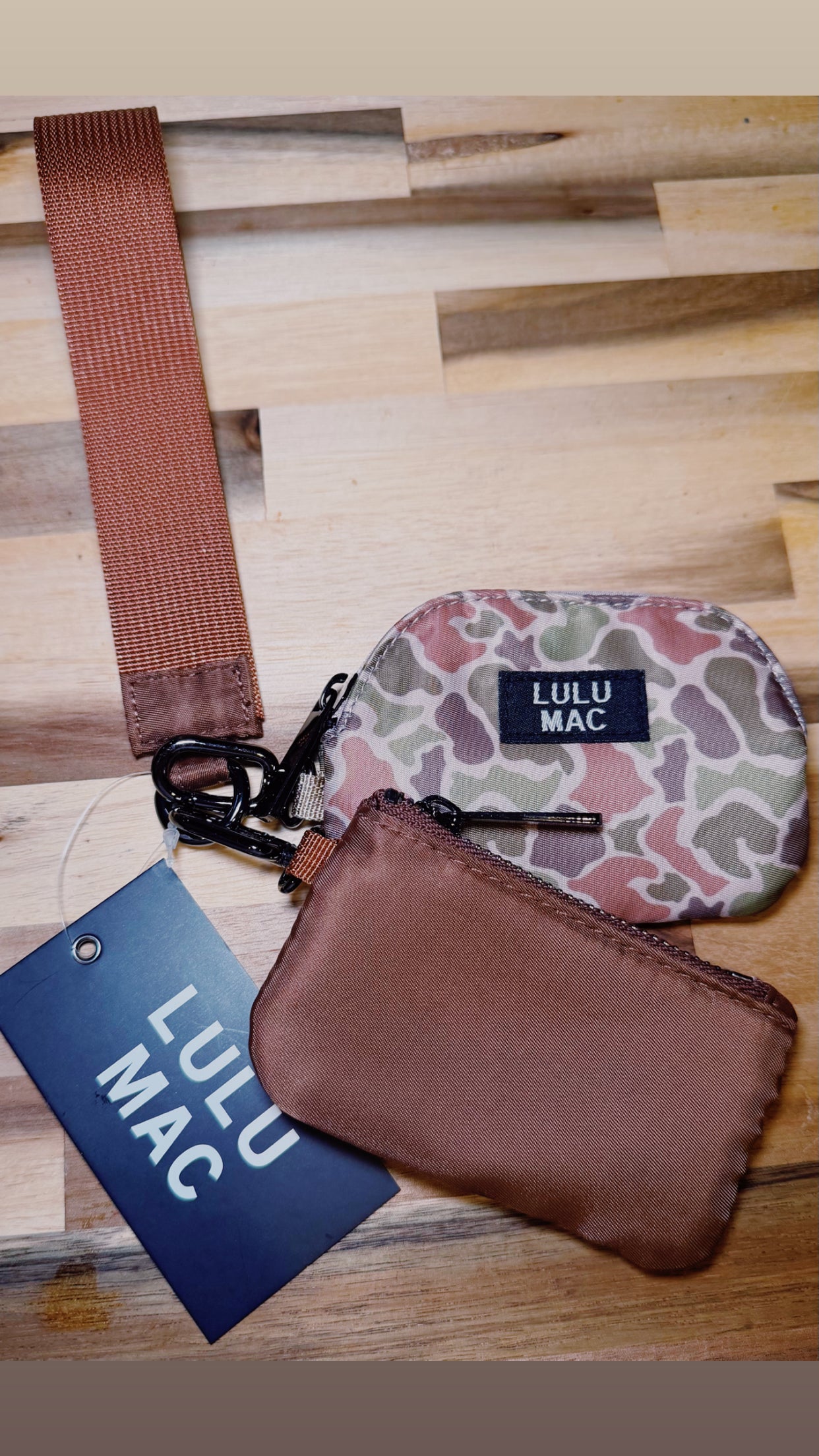 BROWN & CAMO LULU MAC WRISLET