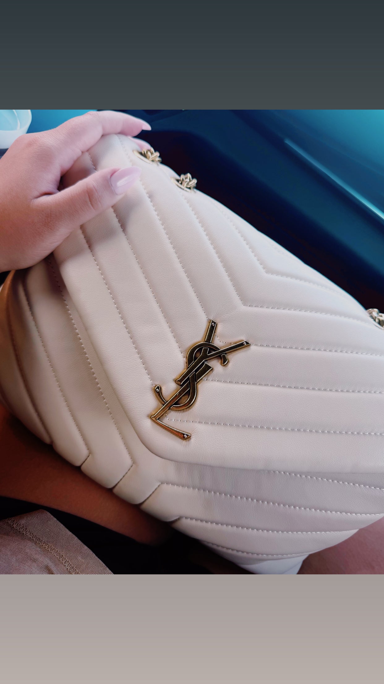 LARGE MIA PURSE (CREAM)