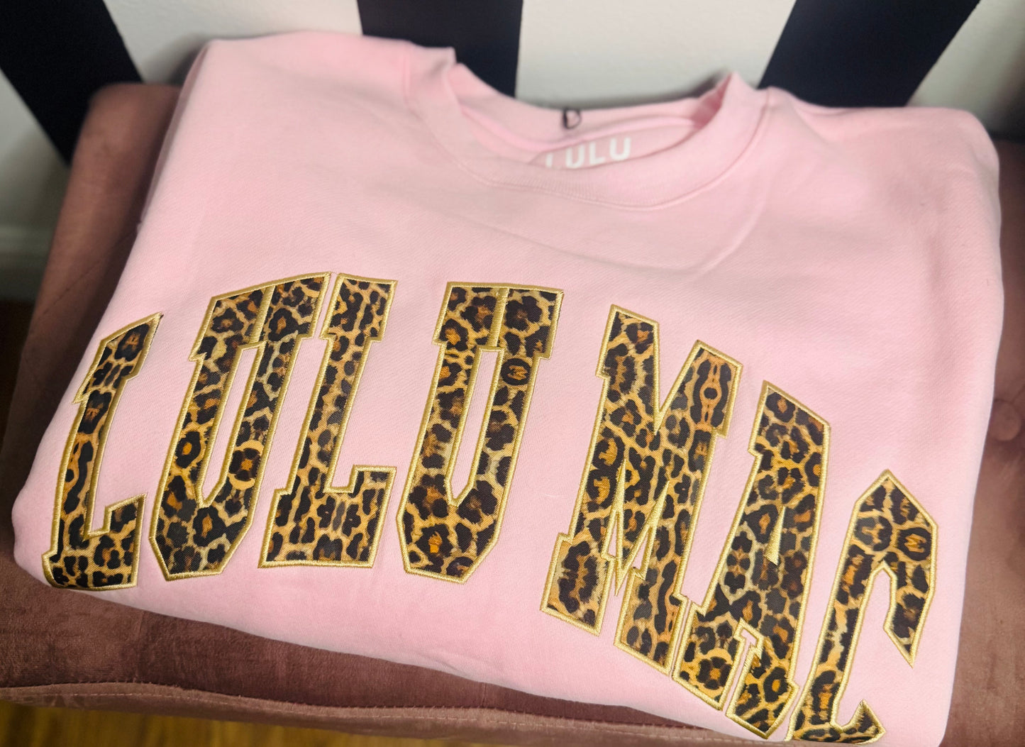 PINK CHEETAH LULU MAC CREW