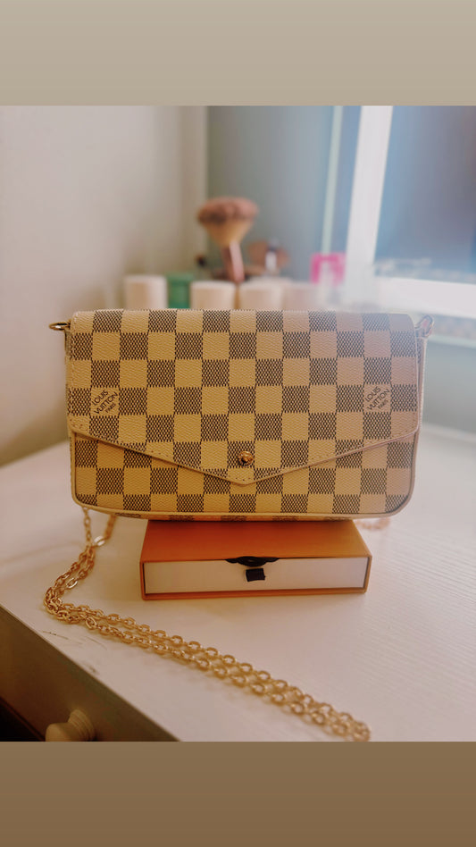 PARIS CHECKERED CROSSBODY