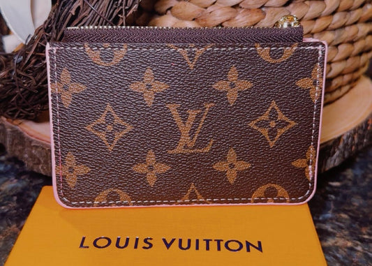 BROWN & PINK MULTI CARD HOLDER