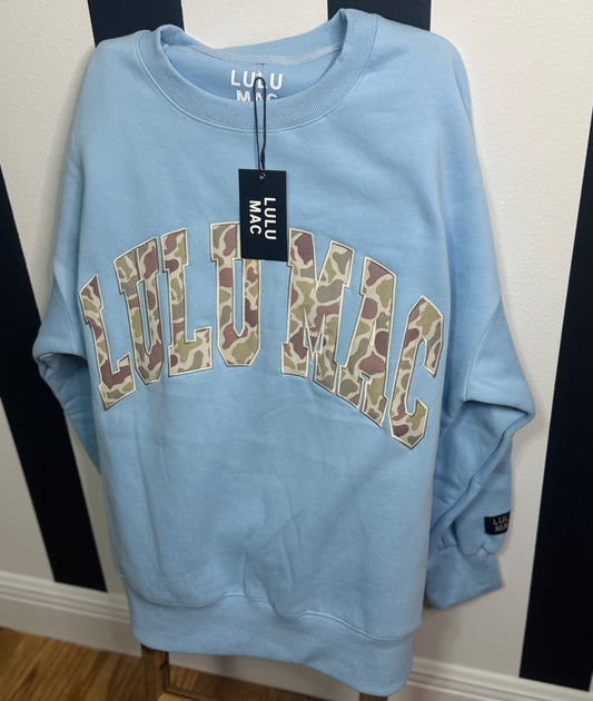 BLUE CAMO LULU MAC CREW