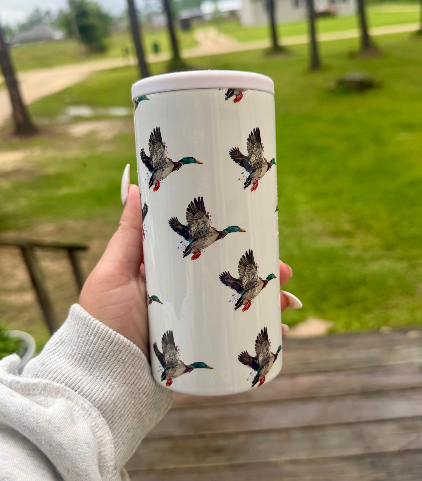 DUCK HARD CAN KOOZIE