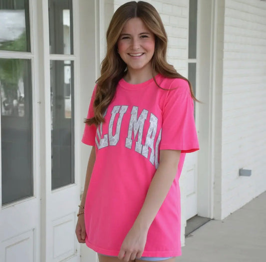PINK CAMO LULU MAC TEE