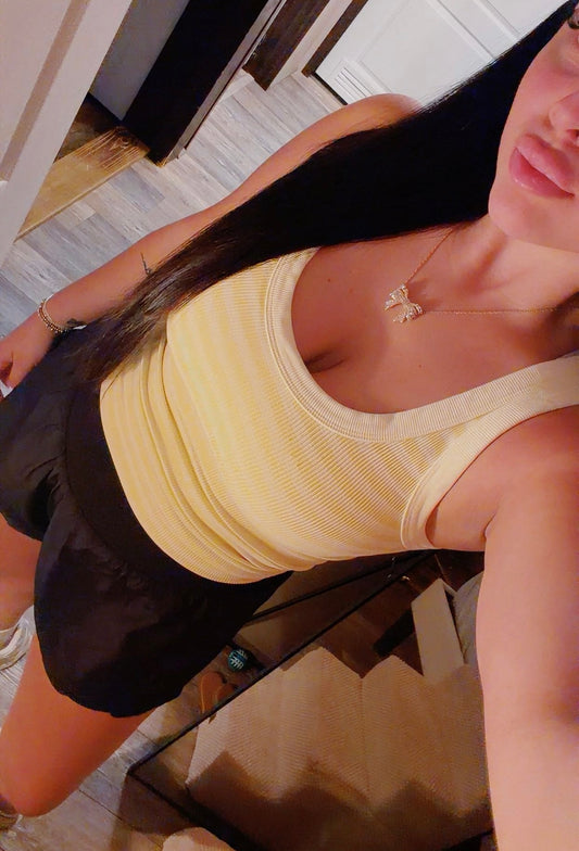 BANANA RIBBED TANK