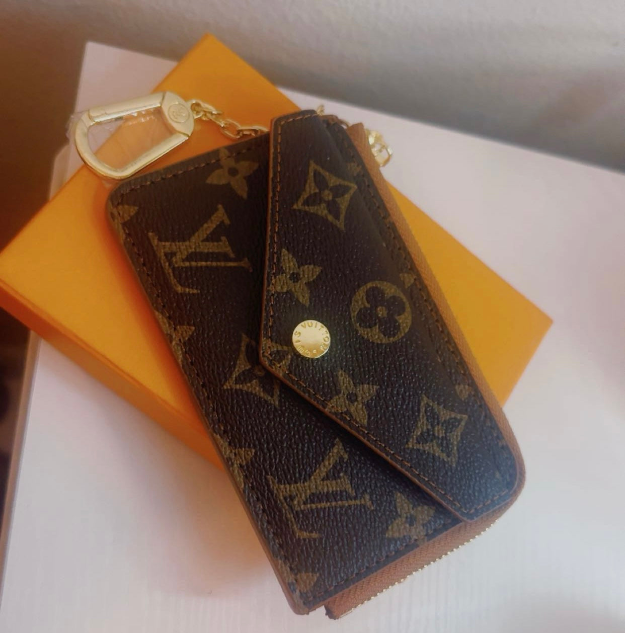 JASMINE BRWN WALLET/KEYCHAIN