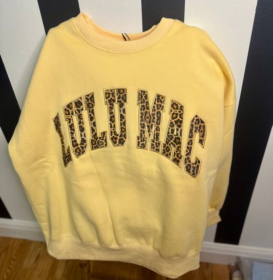YELLOW CHEETAH LULU MAC CREW