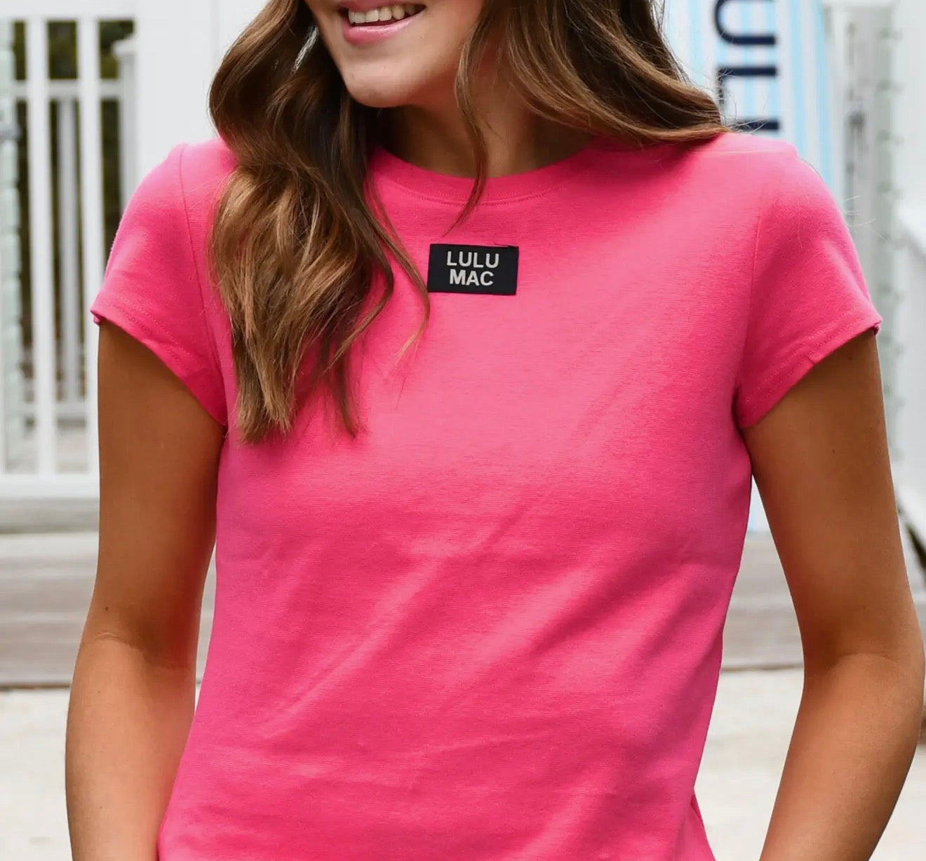 HOT PINK BABY TEE