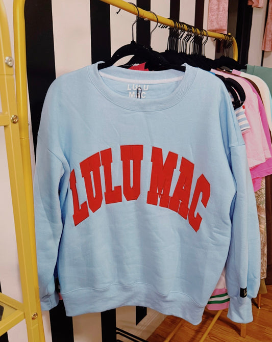 BABY BLUE & RED LULU MAC