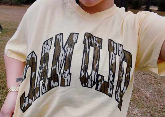 YELLOW MOSSY OAK LULU MAC TEE