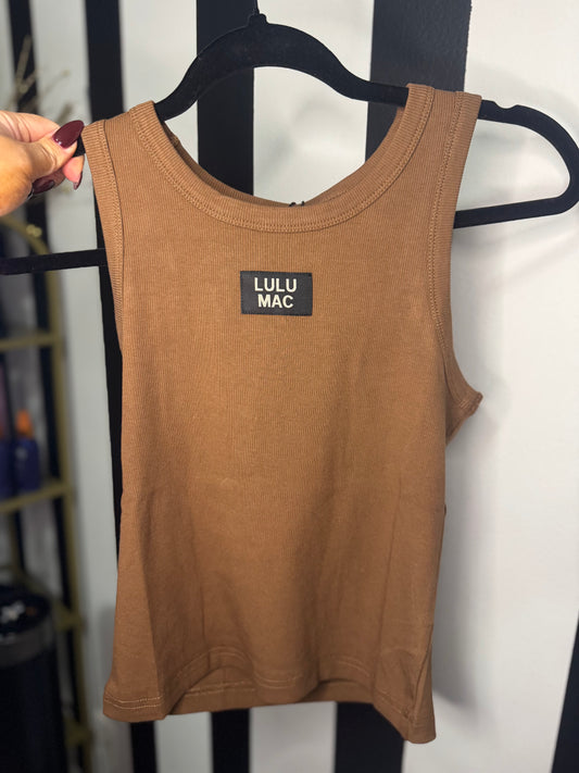 BROWN LULU MAC TANK