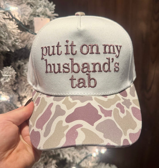 PUT IT ON MY HUSBANDS TAB TRUCKER HAT