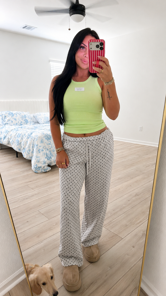 LIME GREEN LULU MAC TANK