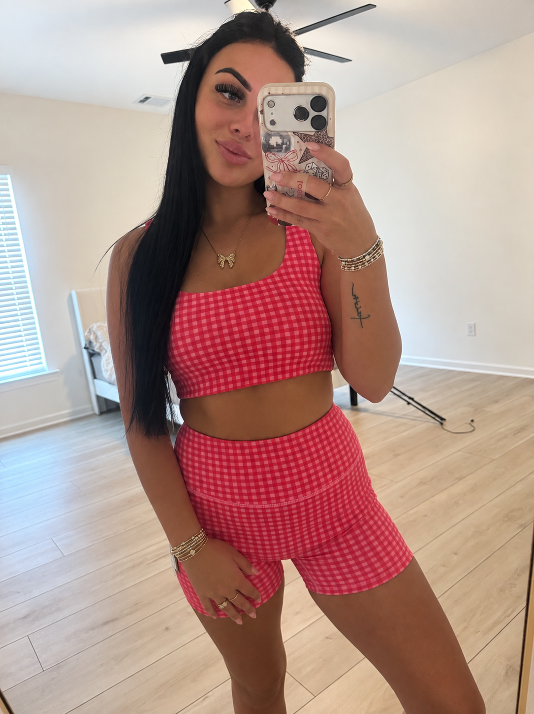 PINK GINGHAM SET