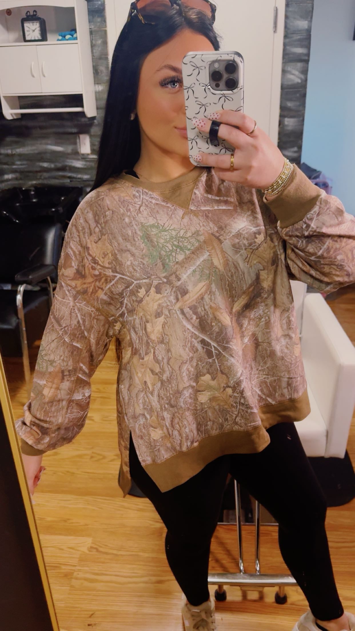 VINTAGE CAMO TERRY PULLOVER